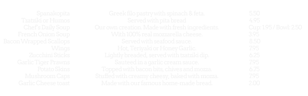 lunchmenu starters 2