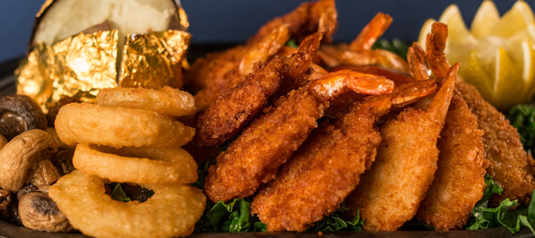 Deep Fried Prawn Dinner