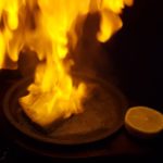 Flaming Saganaki